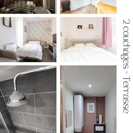 Escapade A Dans Beau T2 Avec Terrasse - Proche Gare Et Centre Lägenhet *